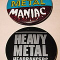 - Heavy Metal Maniac Heavy Metal Headbangers Pin Badge