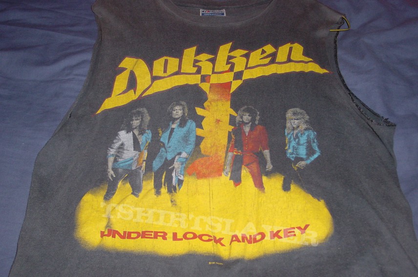 Dokken ドッケン Under Lock and Key Tシャツ Vintage Dokken Under Lock and Key Tour T-Shirt 1985/1986