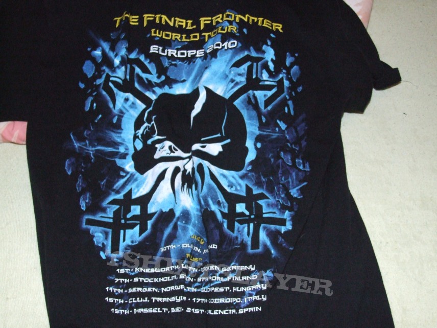 Iron Maiden, Iron Maiden Final Frontier tour shirt TShirt or Longsleeve  (Dakota Bob's) | TShirtSlayer