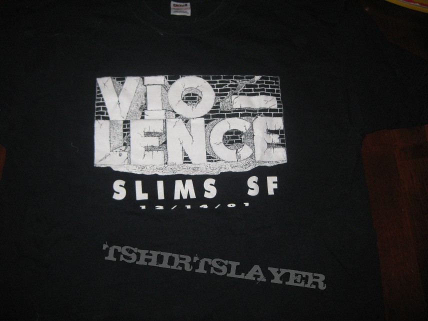 Vio-Lence  12/14/01 Gig shirt