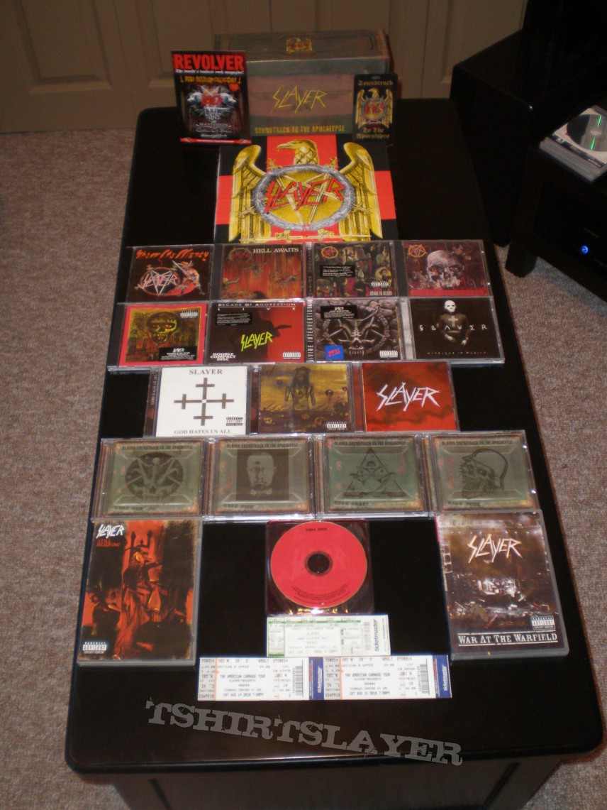 Slayer cd collection | TShirtSlayer TShirt and BattleJacket Gallery