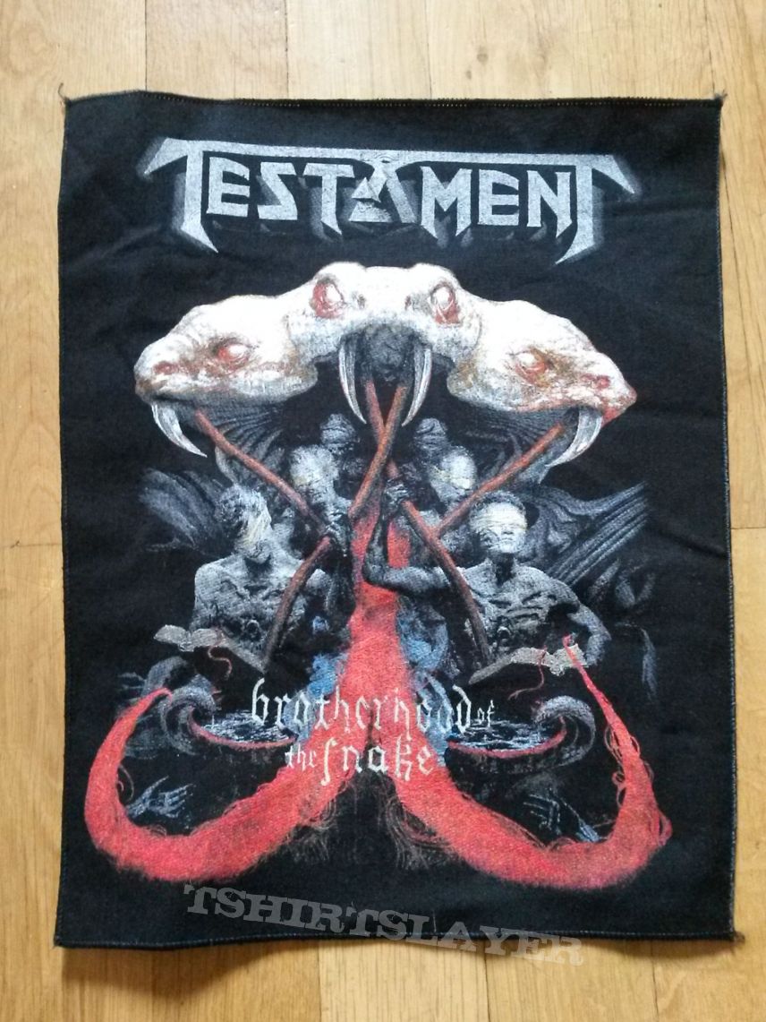 Testament - brotherhood of the snake backpatch