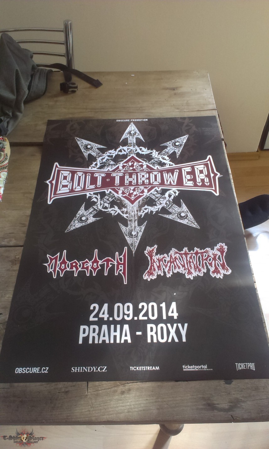 Bolt Thrower poster - praha roxy