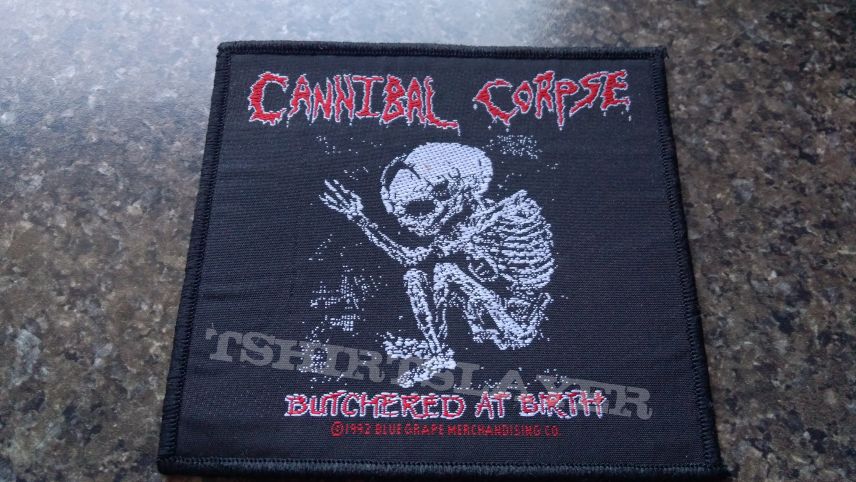 Cannibal corpse patch butchered at birth