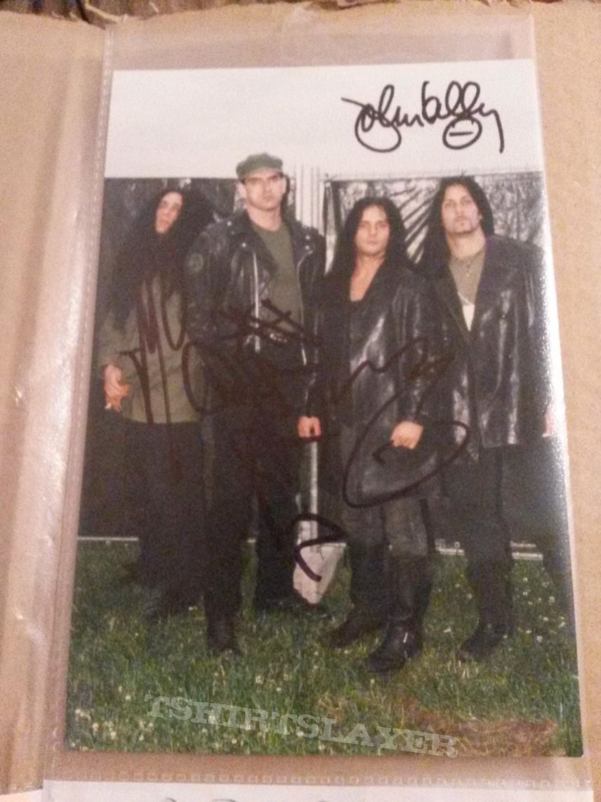 Type O Negative signed card!