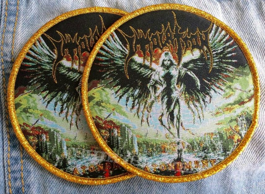 IMMOLATION &quot;Atonement&quot; Round Woven Patches