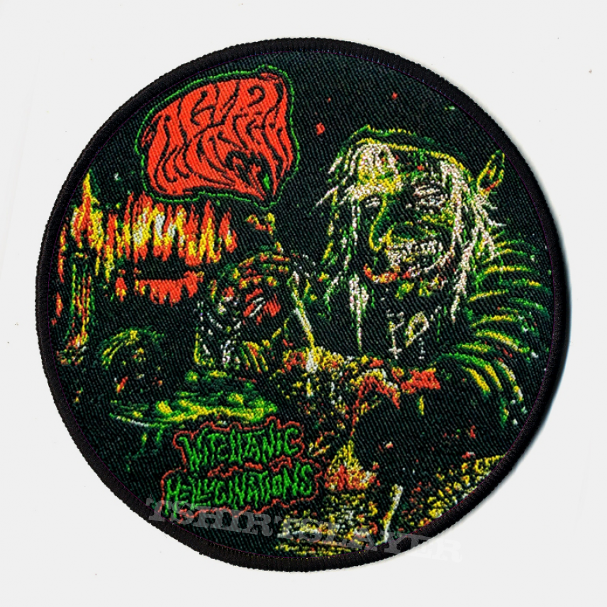 ACID WITCH "Witchtanic Hellucinations" Round Woven Patch