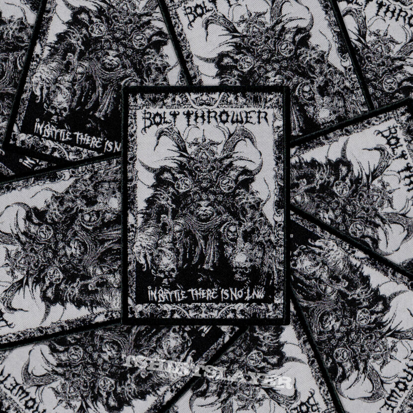 BOLT THROWER &quot;In Battle There Is No Law&quot; Fan Made Woven Patches