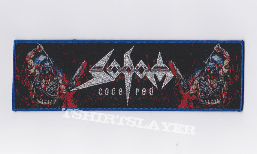 SODOM "Code Red" Stripe Woven Patch