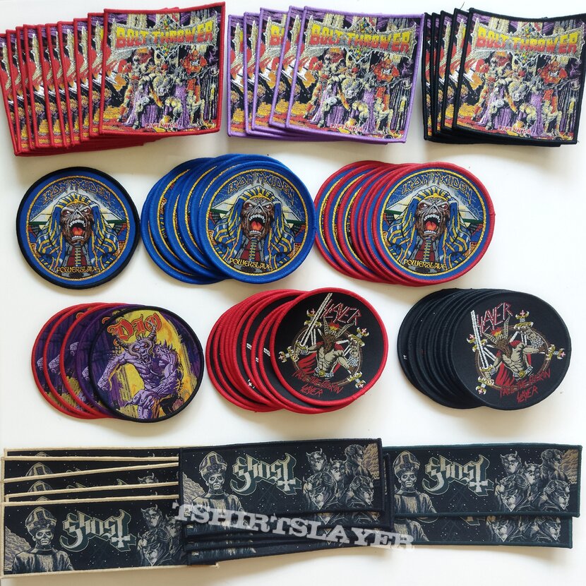 Slayer Woven Patches order for Sir Paul