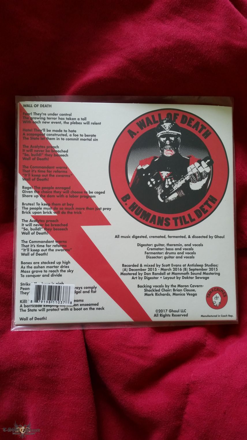 Ghoul - Wall of Death 7"