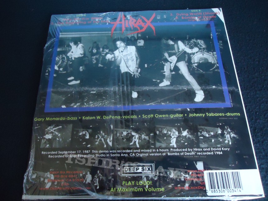 Hirax - Blasted in Bangkok 10&quot; vinyl