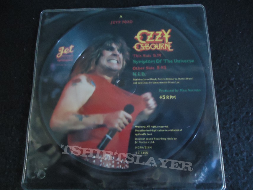 Ozzy Osbourne 7&#039; inch PD &quot; Symptom of the Universe &quot;