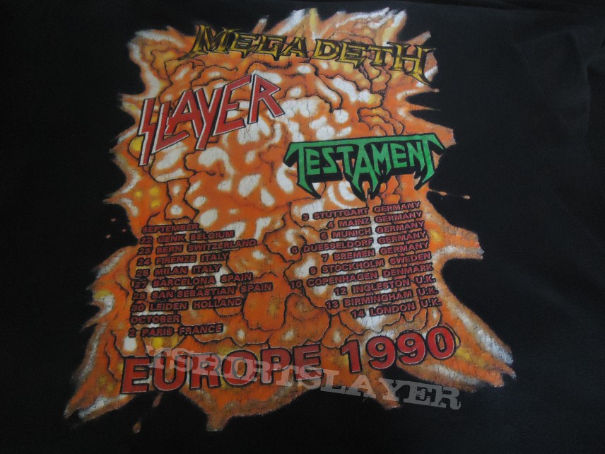 Slayer Clash of the Titans Tour 1990