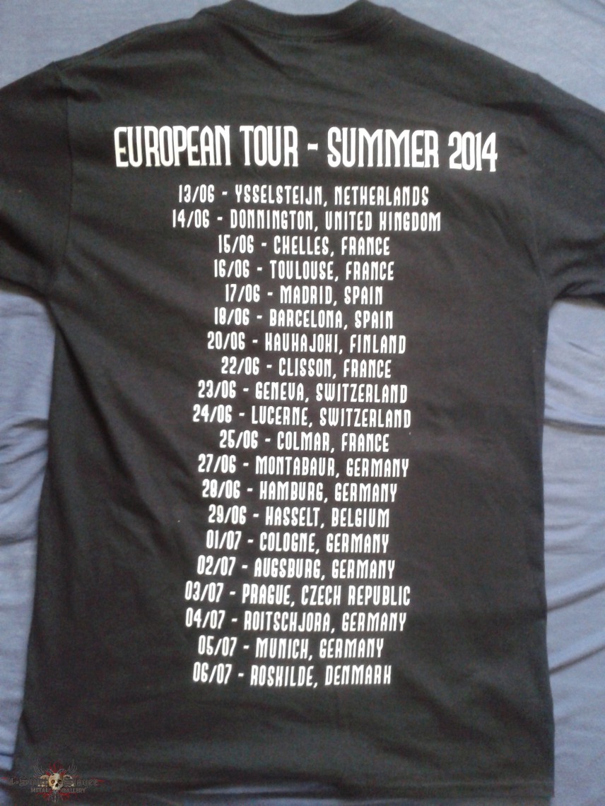 The Black Dahlia Murder European Tour 2014 Shirt