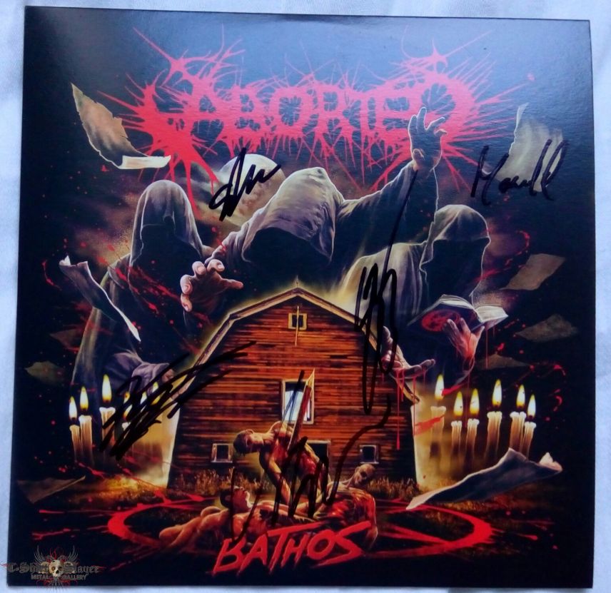 Aborted - Bathos 7&quot; Vinyl signed