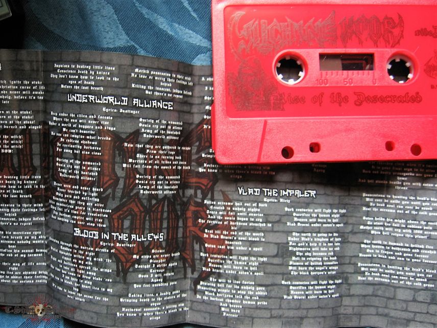 Witching Hour ‎– Rise Of The Desecrated  Tape