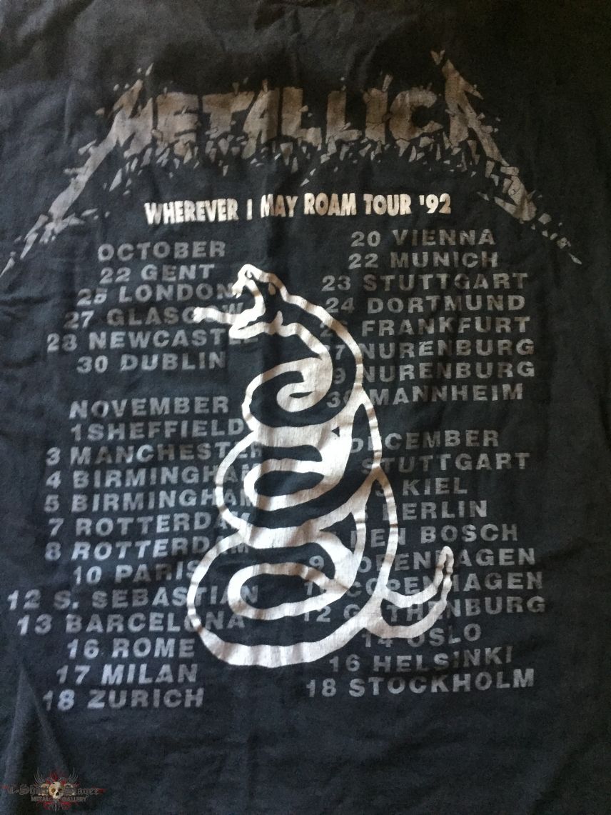 Metallica - Wherever I May Roam Tour Shirt 1992