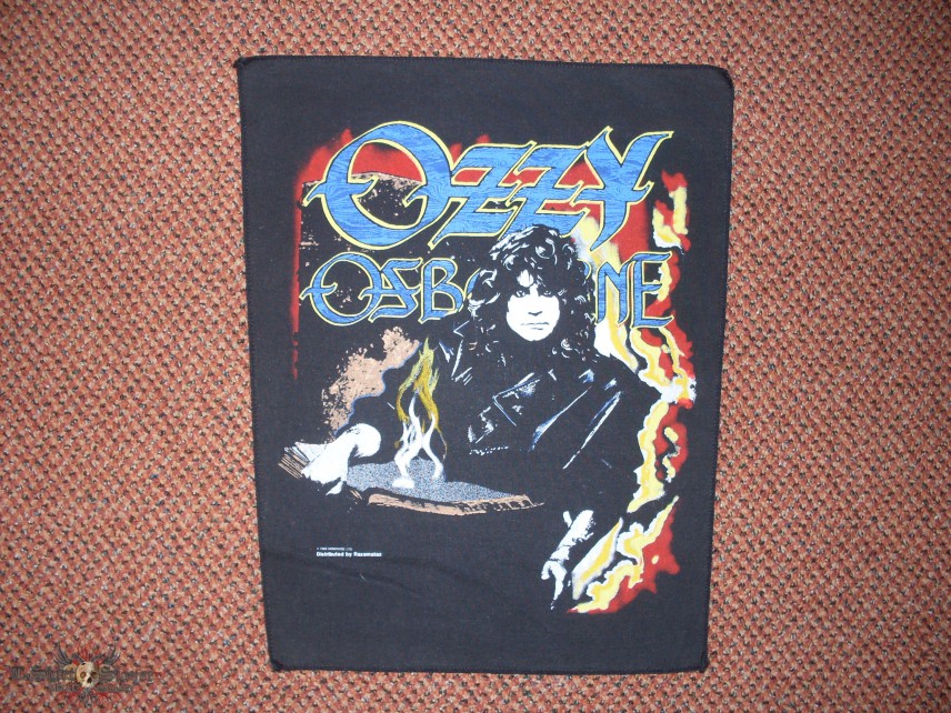 My Ozzy Battle Vest and my Ozzy Osbourne Backpatch Collection