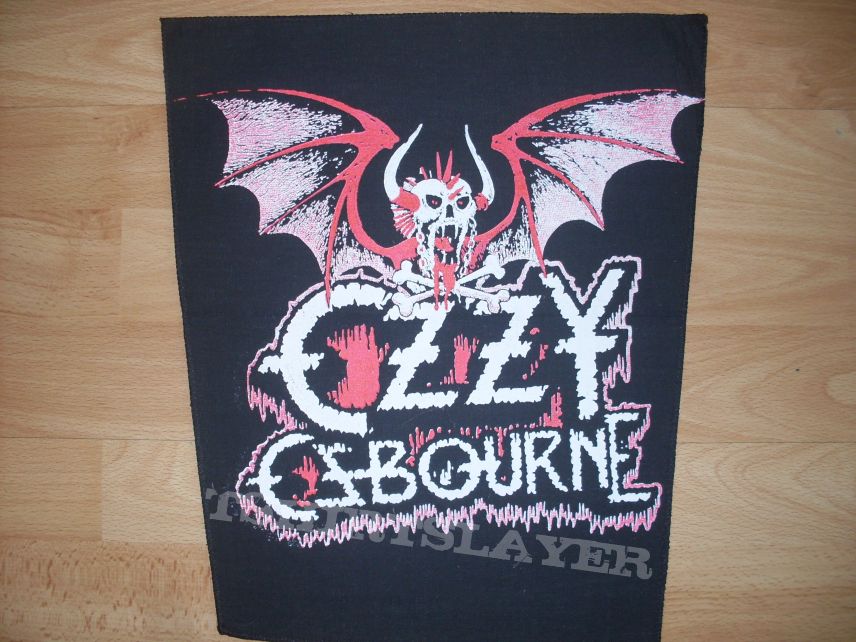 My Ozzy Battle Vest and my Ozzy Osbourne Backpatch Collection