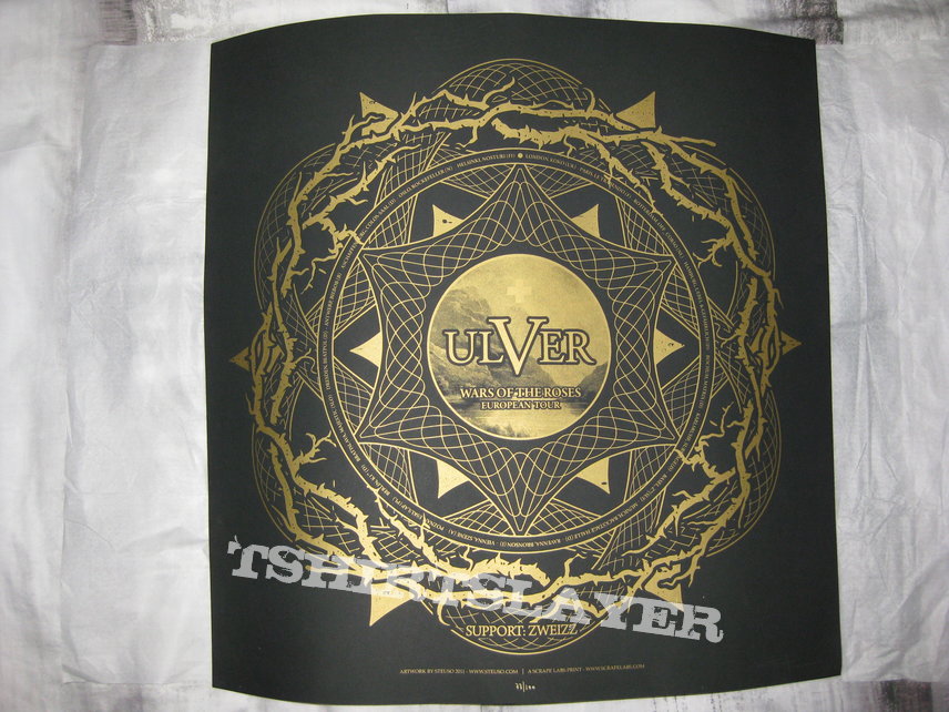 Ulver Wars Of The Roses Tourposter