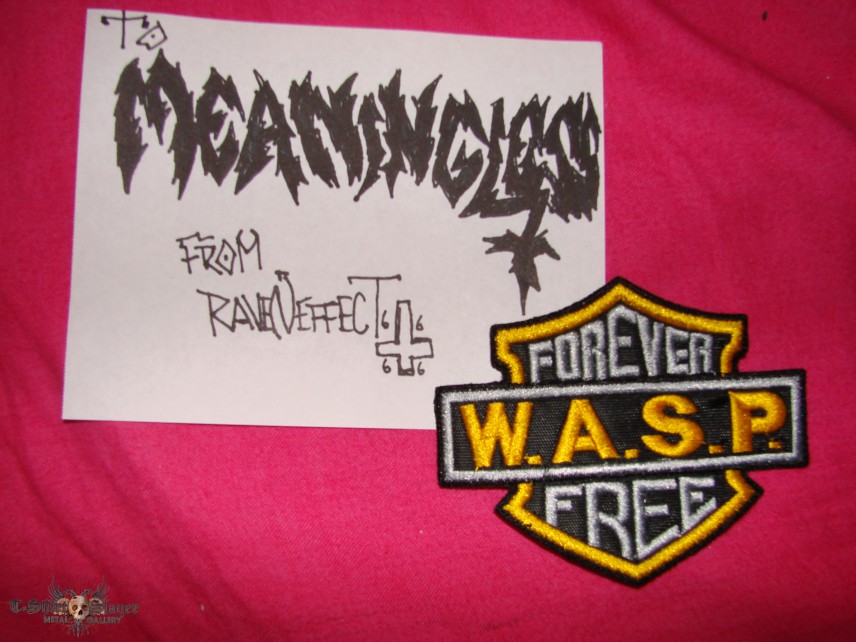 W.A.S.P. patch for Meaningless