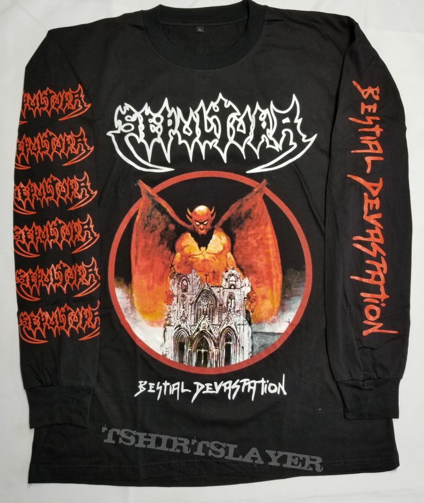 Sepultura bestial devastation long sleeve shirt