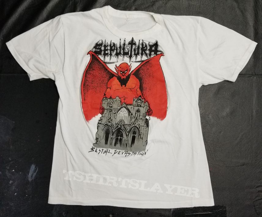 Sepultura bestial devastation original  shirt