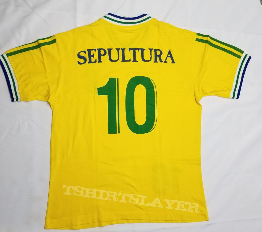 Sepultura Brazil jersey yellow 