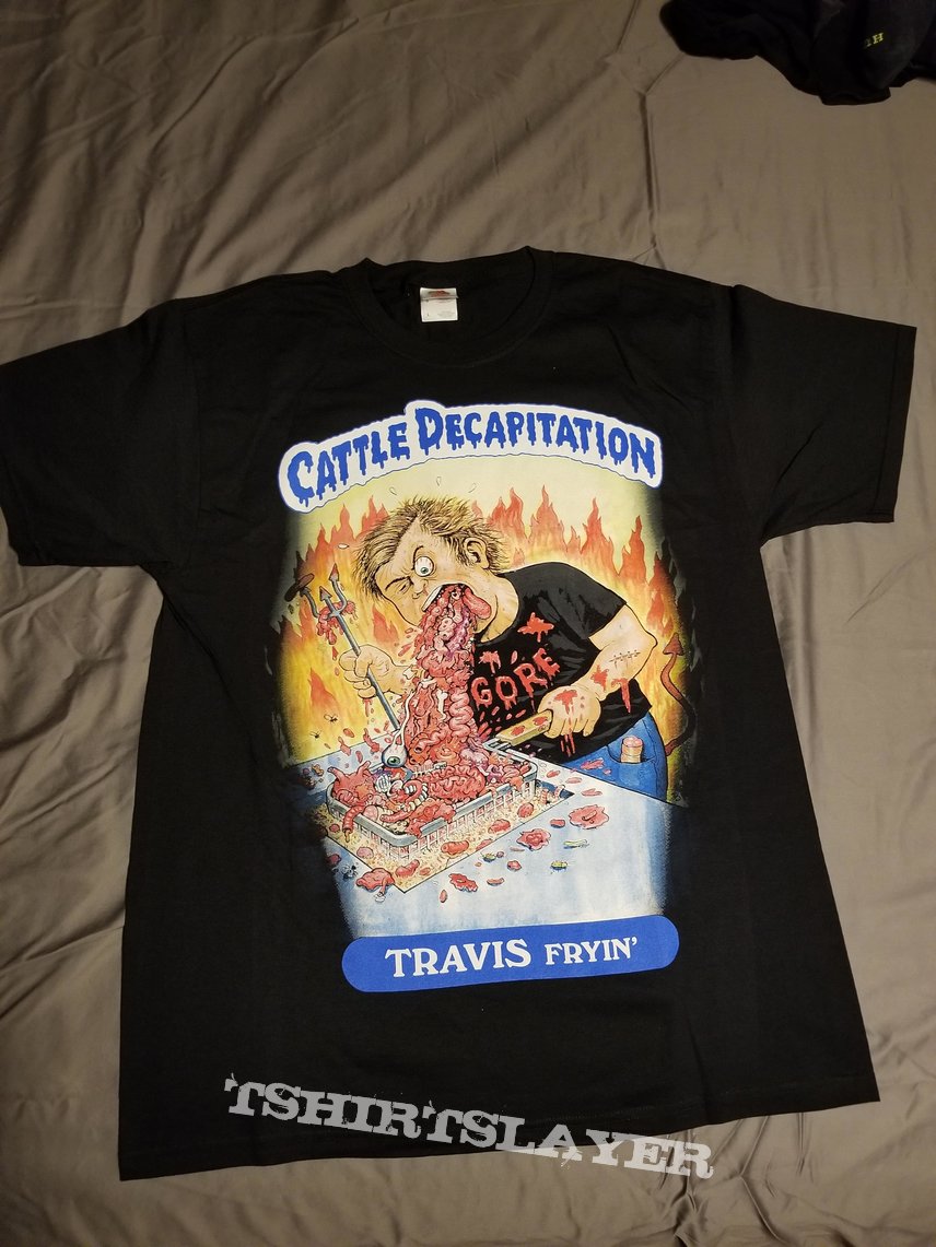 Cattle Decapitation Garbage Pail Kids shirts Size Large