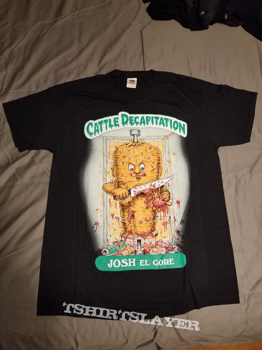 Cattle Decapitation Garbage Pail Kids shirts Size Large