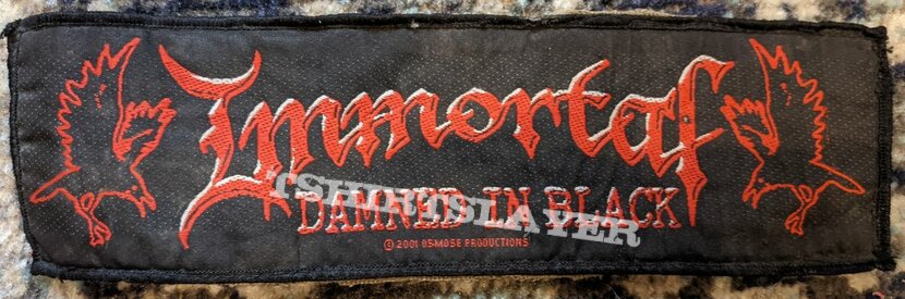 Immortal - Damned in black - Strip Patch