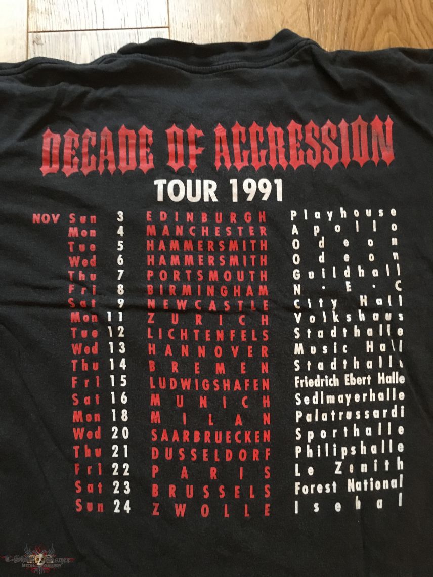 Slayer - Decade Of Agression Tour 1991 TS