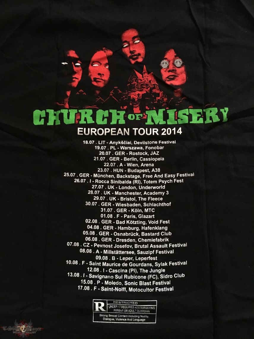 Church Of Misery - European tour 2014 TS