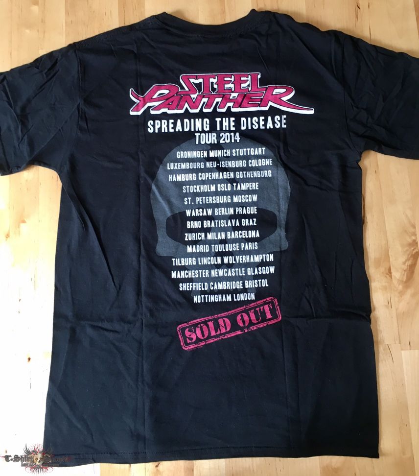 Steel Panther - Spreading the disease tour 2014 TS | TShirtSlayer ...