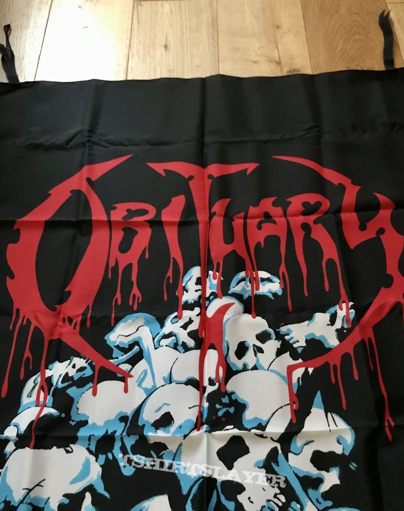 Obituary - Pile Of Skulls 93’ Poster Flag