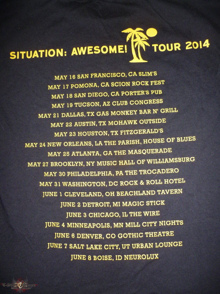 Red Fang 2014 &quot;Situation: Awesome!&quot; Tour T-Shirt