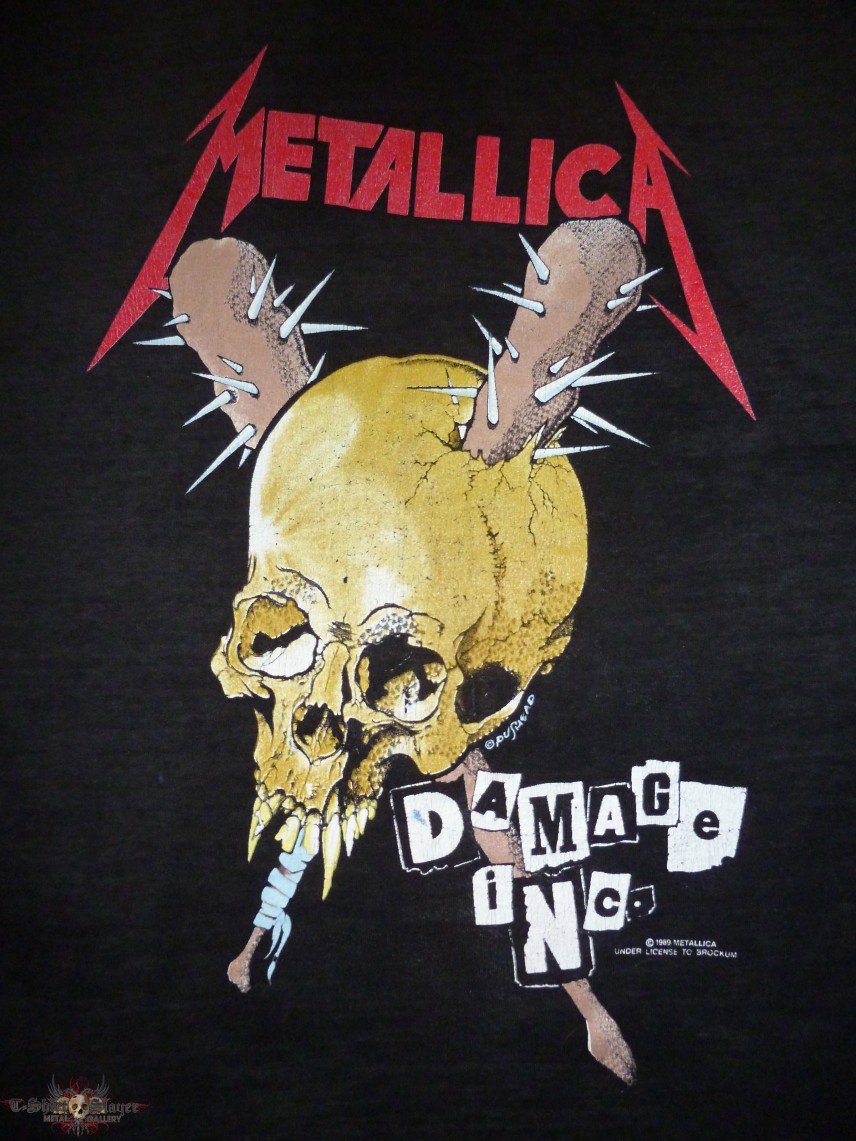 Vintage 1989 Metallica &quot;Damage Inc. Tour&quot; T-Shirt