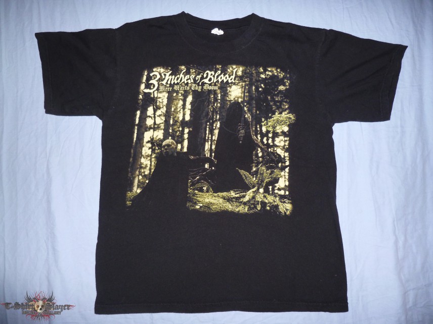 3 Inches of Blood &quot;Here Waits Thy Doom&quot; 2009 Tour Shirt