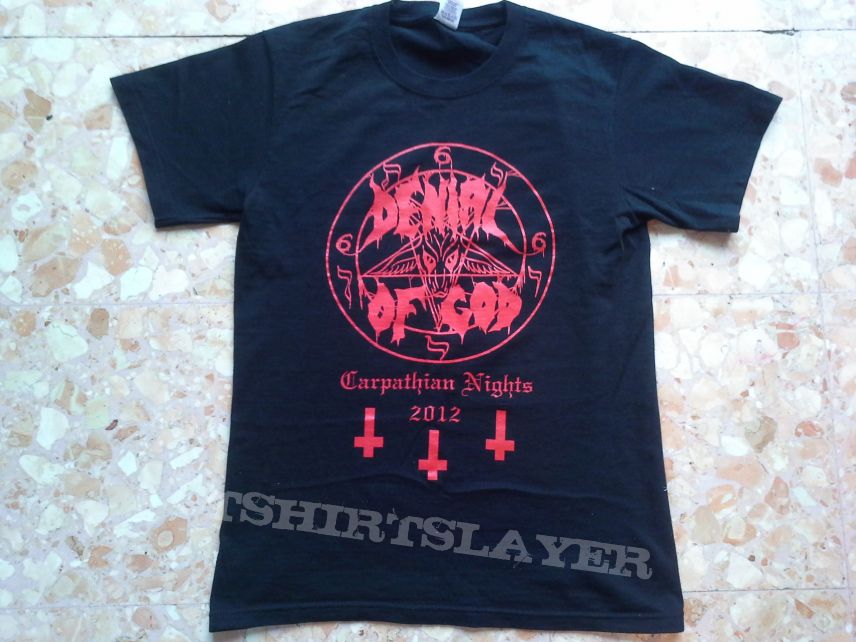 Denial Of God limited Budapest concert shirt