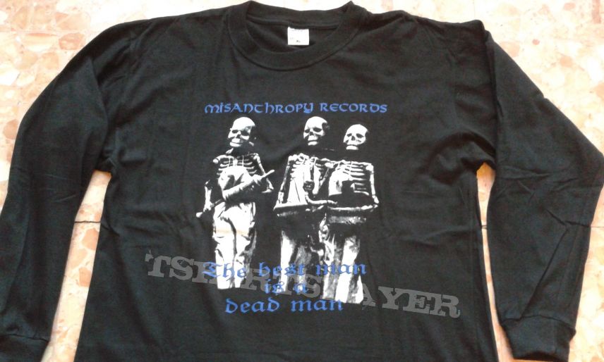 Burzum Misanthropy label promo shirt