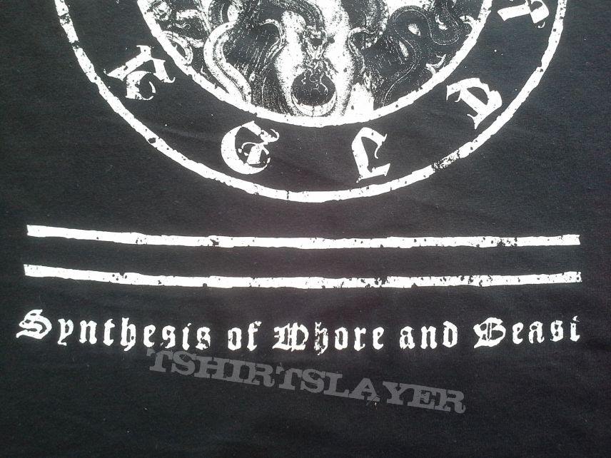 Svartidauði Svartidaudi &quot;synthesis of whore and beast&quot; shirt