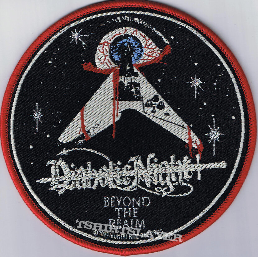 DIABOLIC NIGHT &quot;Beyond The Realm&quot; official woven patch (red border)