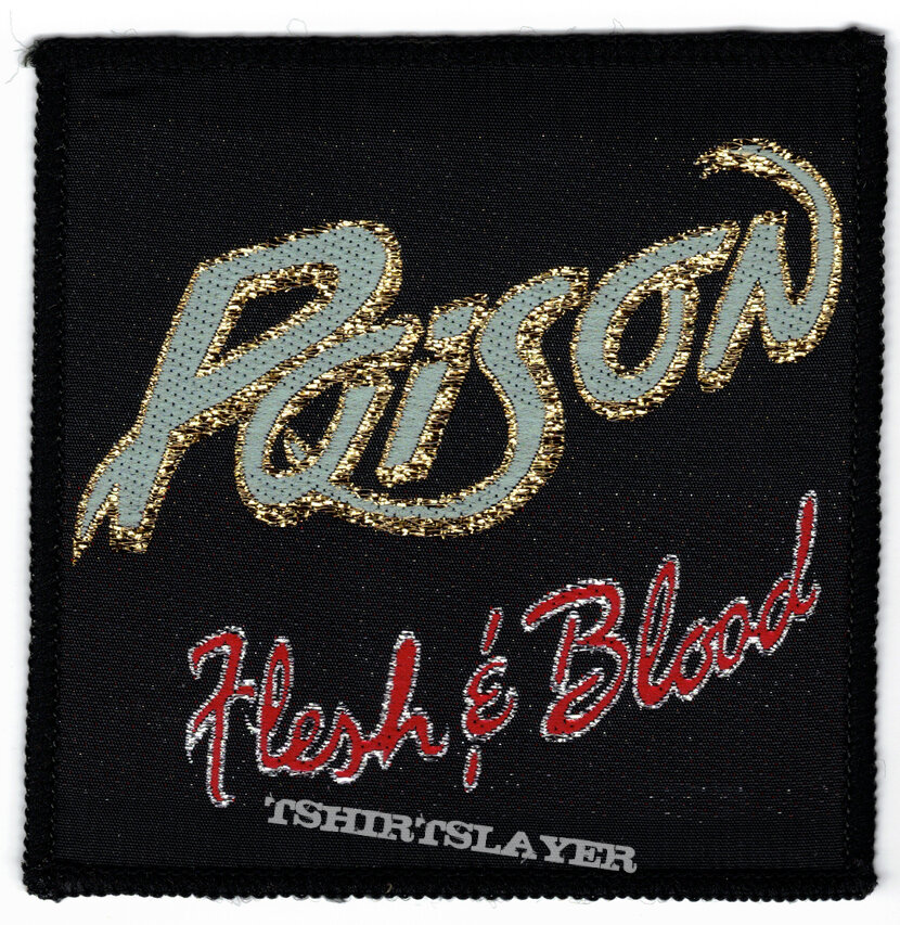 POISON &quot;Flesh &amp; Blood&quot; official woven patch