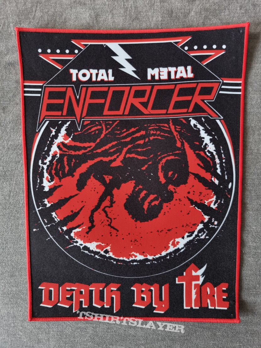 ENFORCER &quot;Death By Fire&quot; official Backpatch