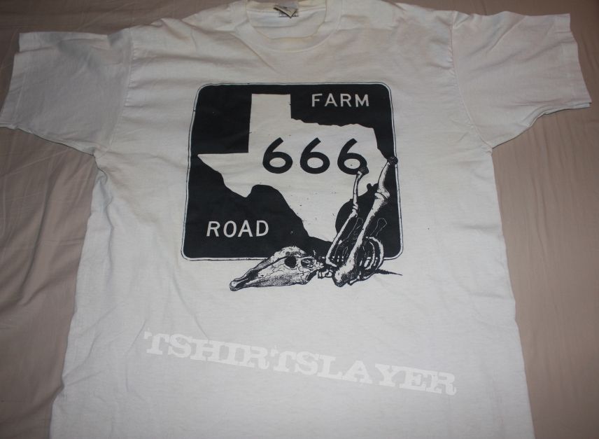 Dead Horse &quot;Farm Road 666&quot; &quot;satan kissed my dog...&quot; shirt