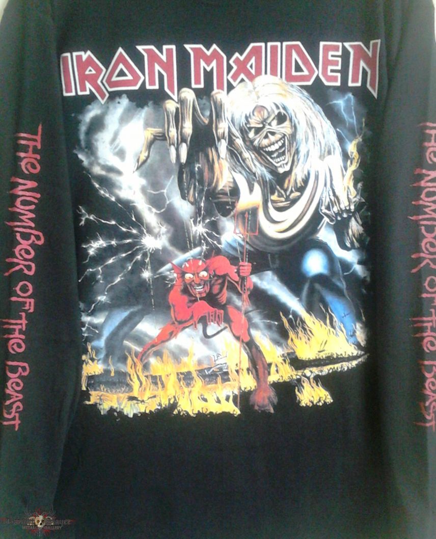Iron Maiden "The Number of the Beast" Longsleeve. Iron Maiden "The Number of the Beast" Longsleeve.