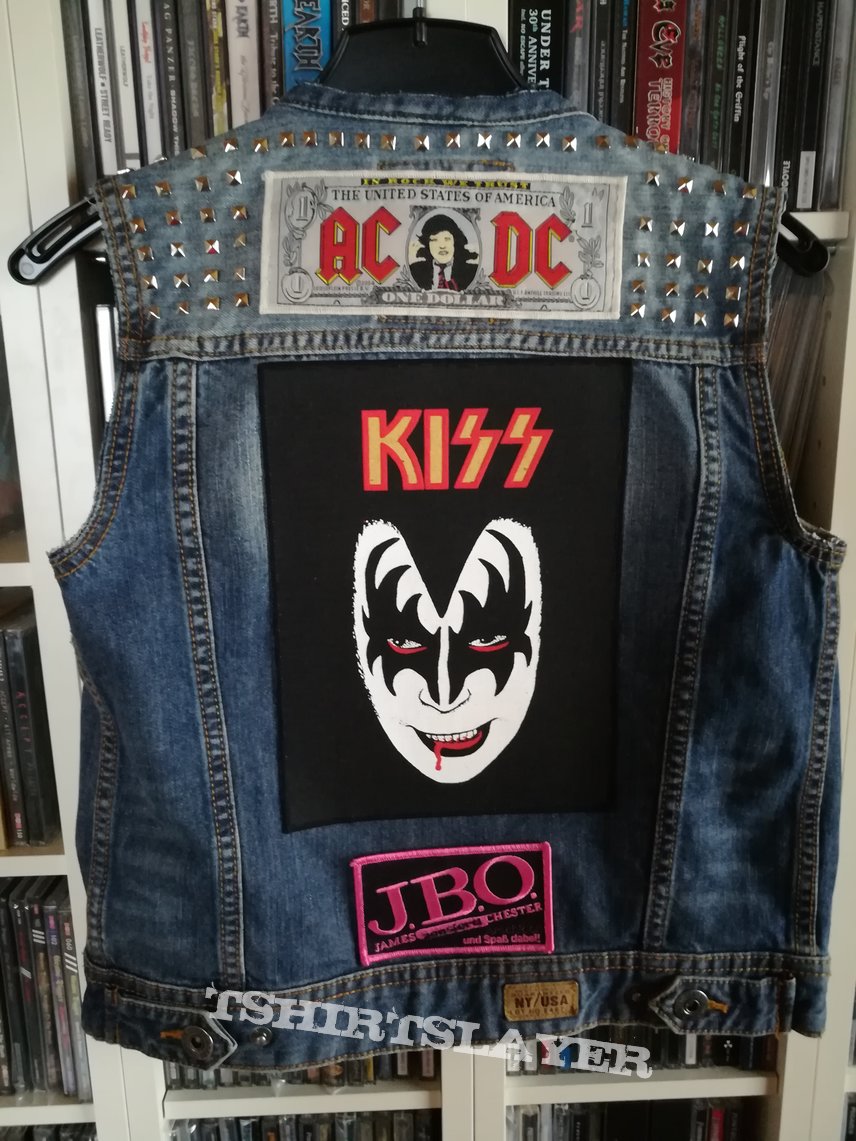 Kiss My son&#039;s first battle jacket