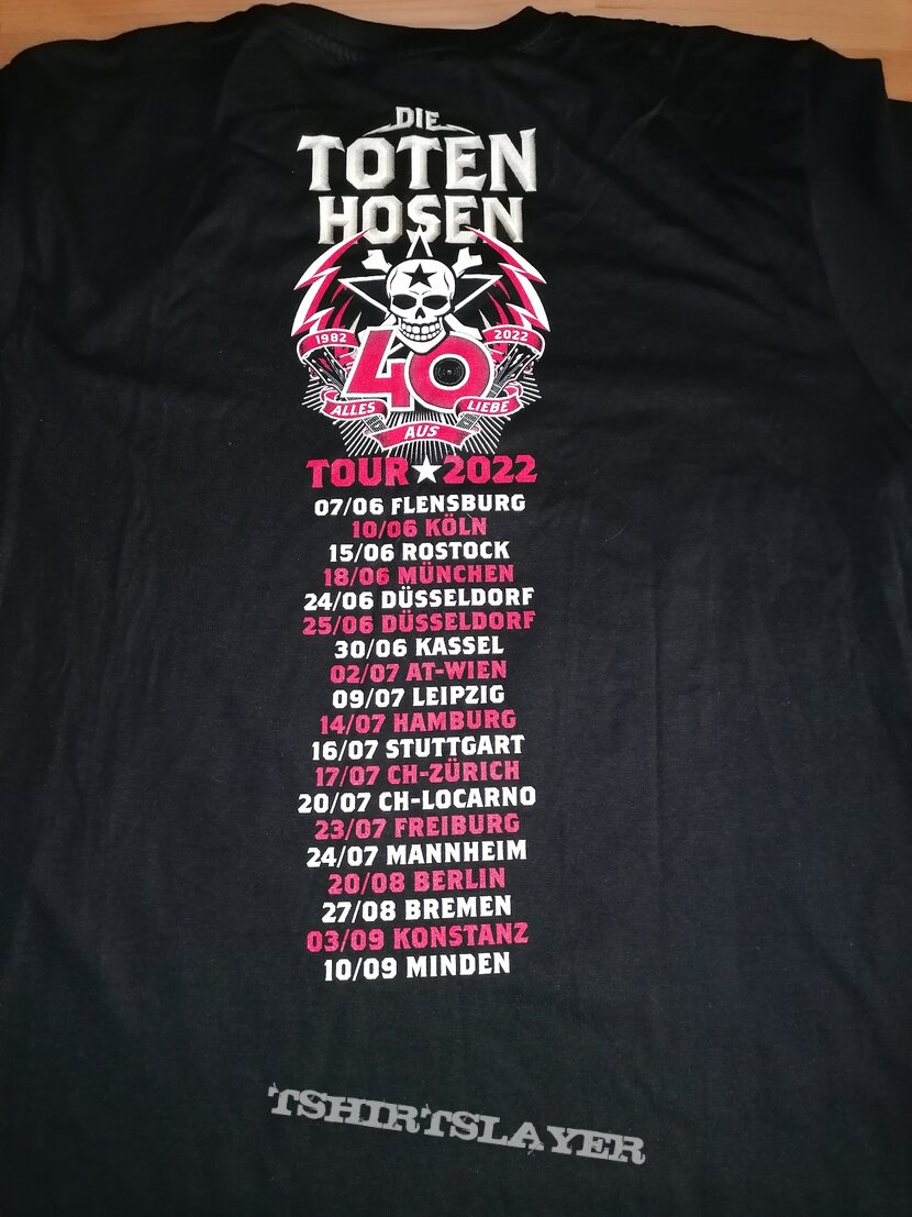 Die Toten Hosen - 40 Jahre Tour Shirt | TShirtSlayer TShirt and  BattleJacket Gallery