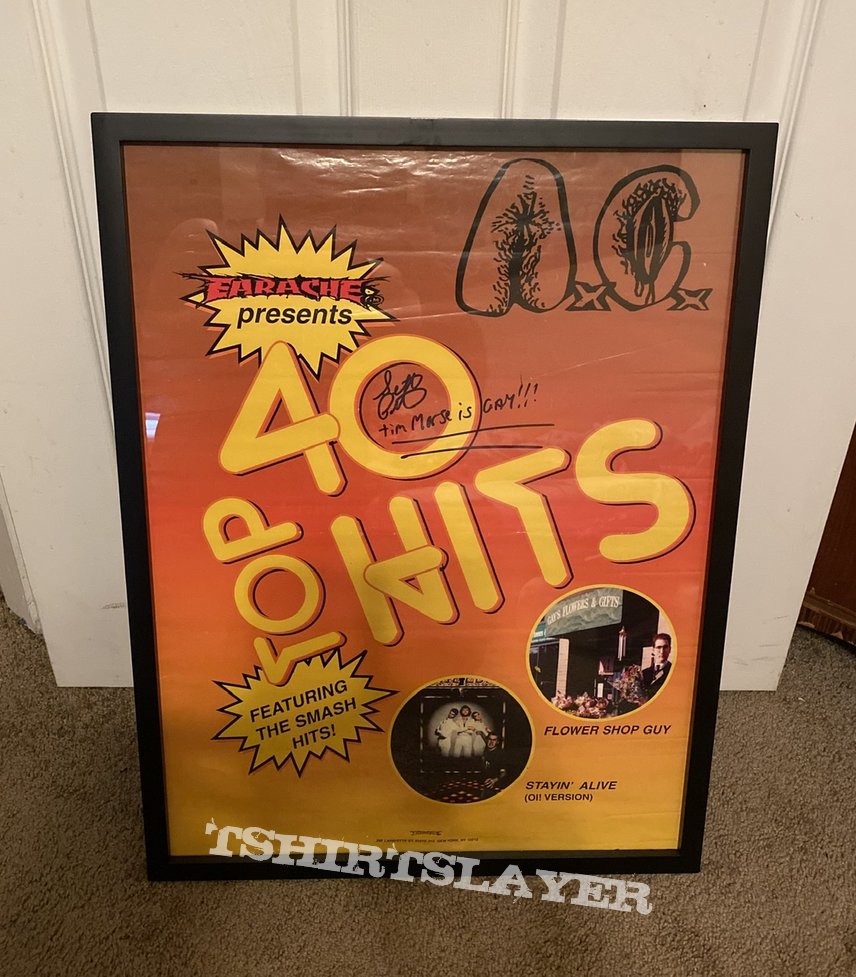 Anal Cunt Top 40 Hits promo poster